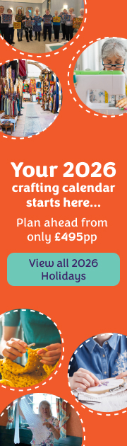 Your 2026 crafting calendar starts here... Plan ahead from only £495pp. View all 2026 Holidays.